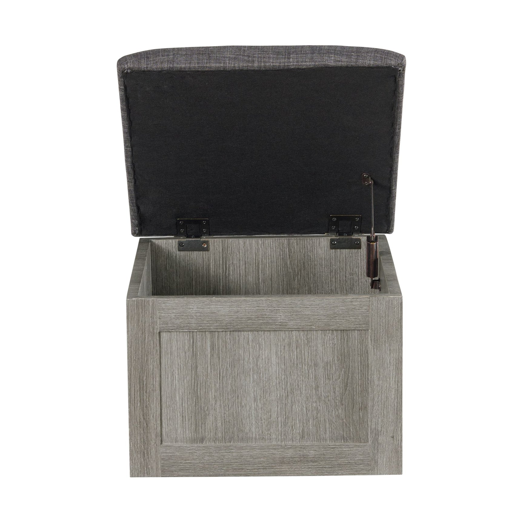 Uster Coffee Table W/Four storage Stools Grey - Tampa Furniture Outlet