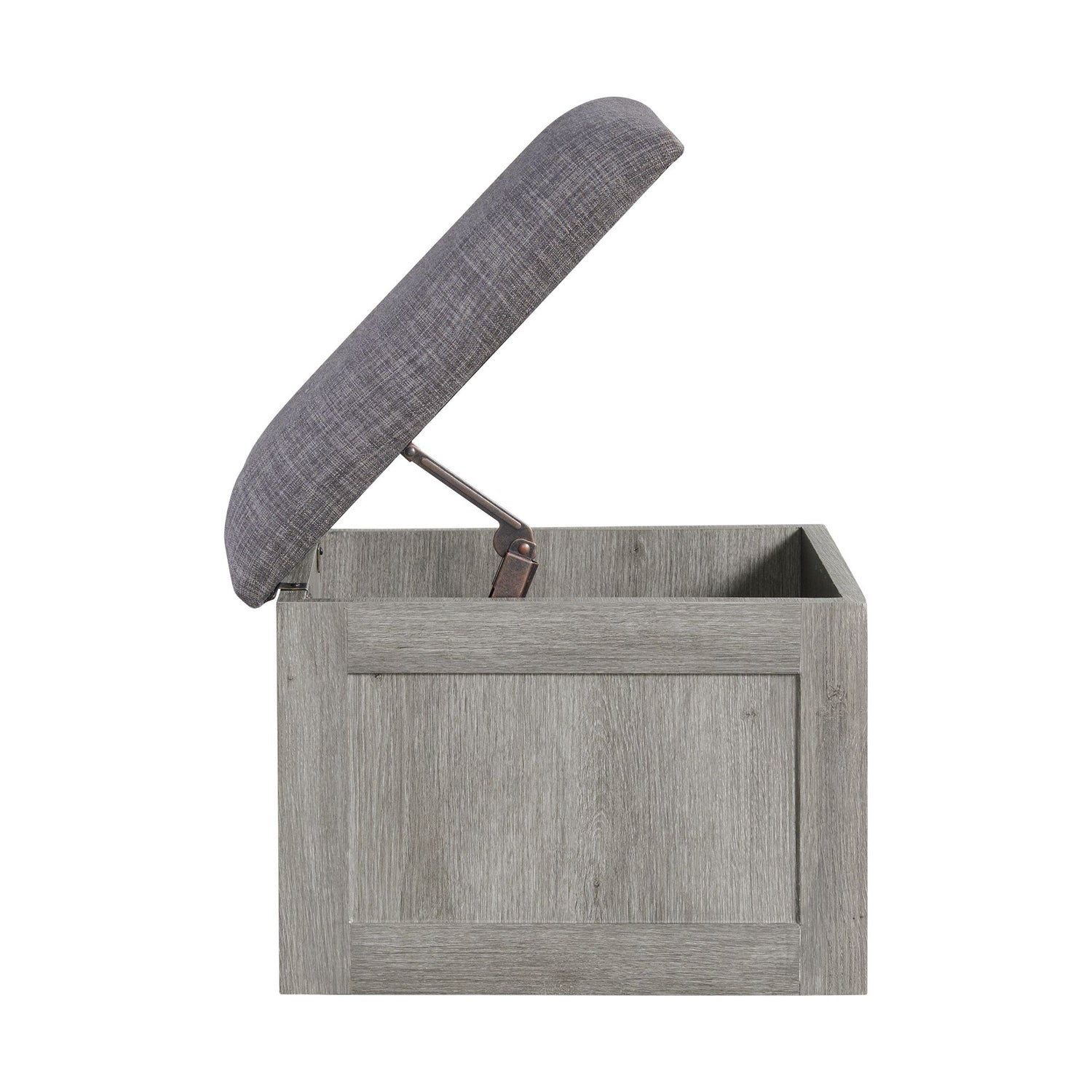 Uster Coffee Table W/Four storage Stools Grey - Tampa Furniture Outlet