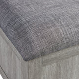 Uster Coffee Table W/Four storage Stools Grey - Tampa Furniture Outlet