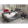 Valari Twin Bed in Grey PU – SKU UB-12820-3-TBB | Elements