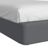 Valari Twin Bed in Grey PU - Tampa Furniture Outlet