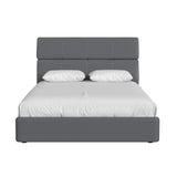 Valari Full Bed in Grey PU - Tampa Furniture Outlet