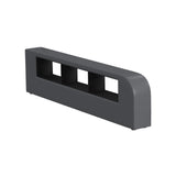 Valari Side Bookcase in Grey PU - Tampa Furniture Outlet