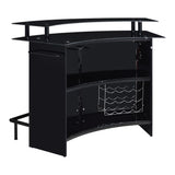 Valentina Bar Table in Black - Tampa Furniture Outlet