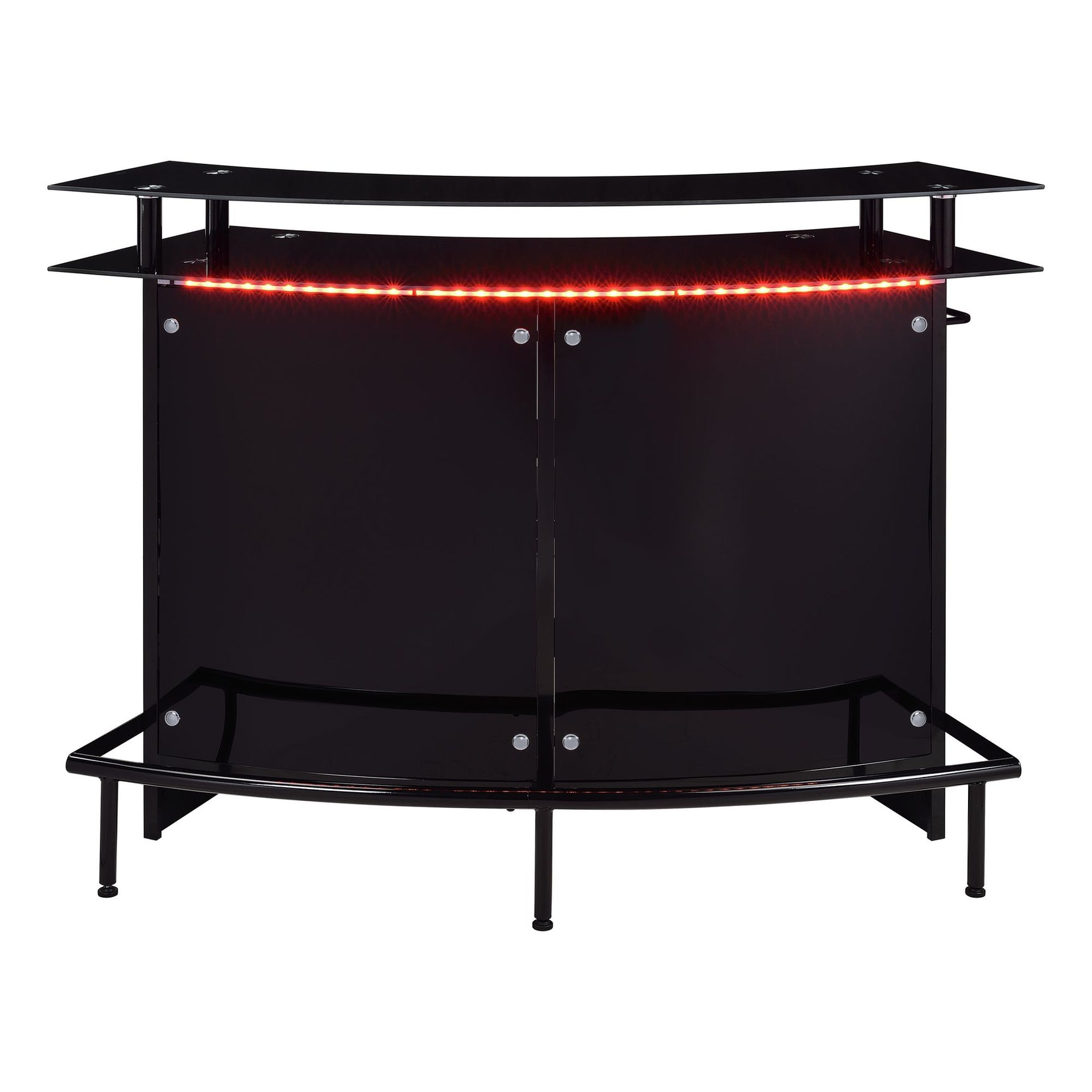 Valentina Bar Table in Black - Tampa Furniture Outlet