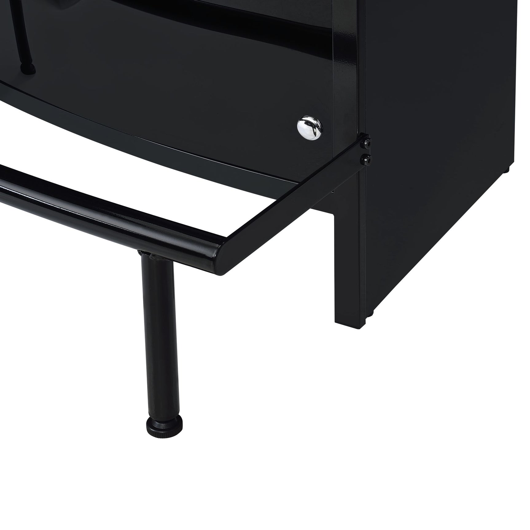 Valentina Bar Table in Black - Tampa Furniture Outlet
