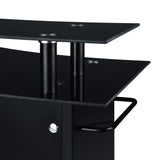 Valentina Bar Table in Black - Tampa Furniture Outlet