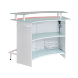 Valentina Bar Table in White - Tampa Furniture Outlet
