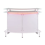 Valentina Bar Table in White - Tampa Furniture Outlet