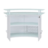 Valentina Bar Table in White - Tampa Furniture Outlet