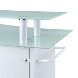 Valentina Bar Table in White - Tampa Furniture Outlet