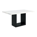 Valentino White Counter Height Dining Table - Tampa Furniture Outlet