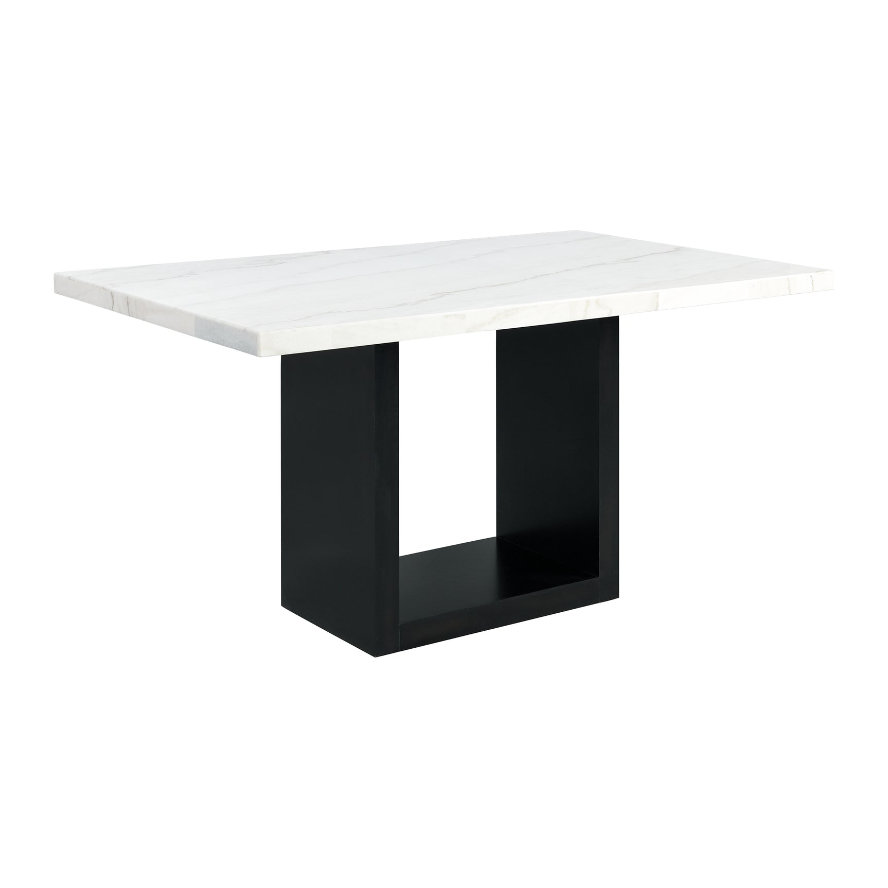 Valentino White Counter Height Dining Table - Tampa Furniture Outlet