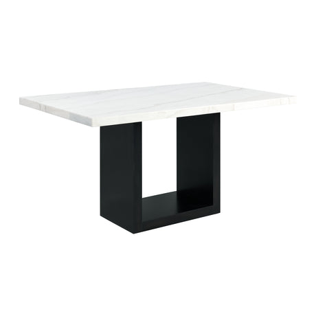 Valentino White Counter Height Dining Table - Tampa Furniture Outlet