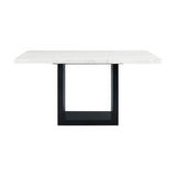Valentino White Counter Height Dining Table - Tampa Furniture Outlet
