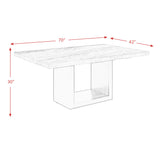 Valentino White Dining Table - Tampa Furniture Outlet