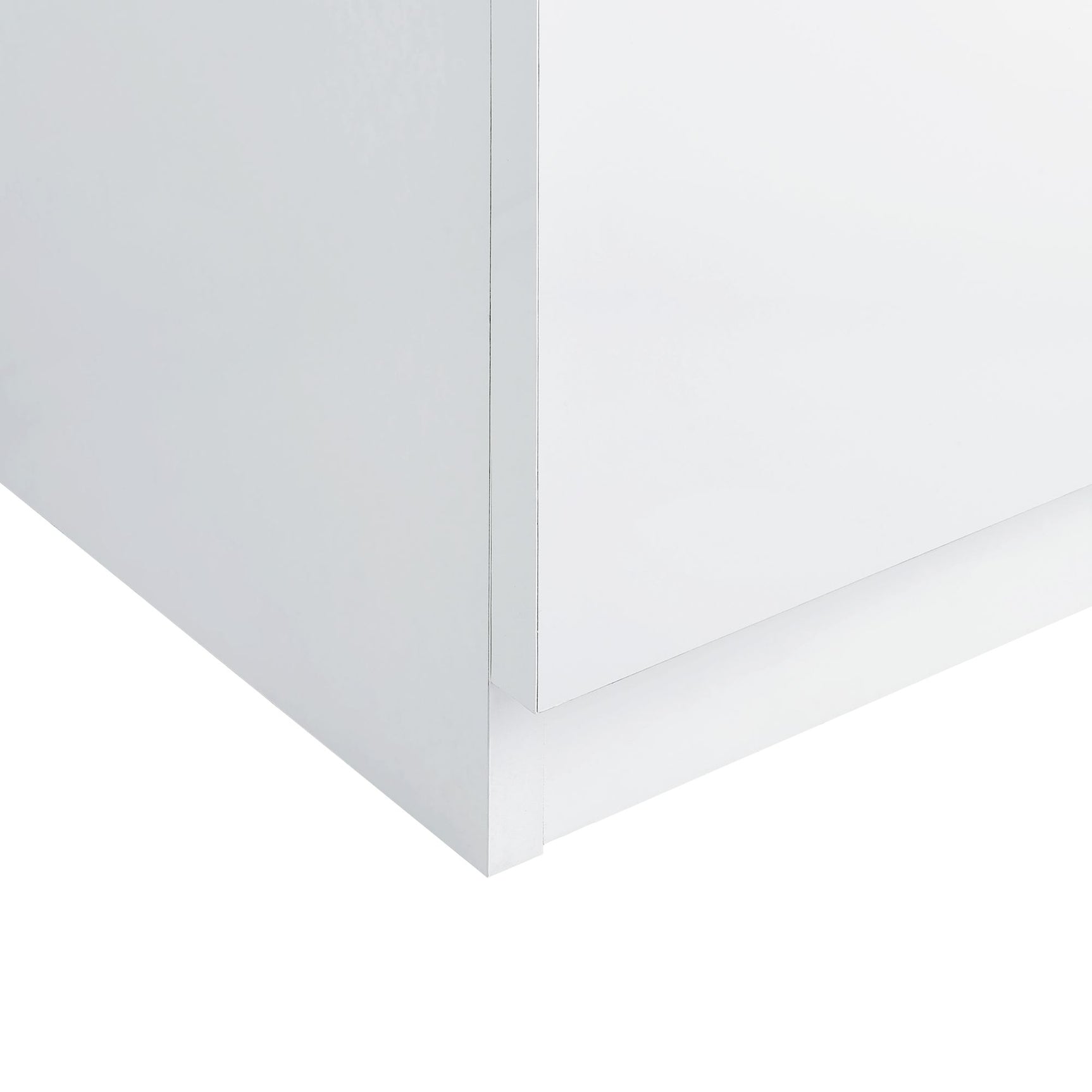 Vancouver Floor Mirror With Storage in White - Tampa Furniture Outlet