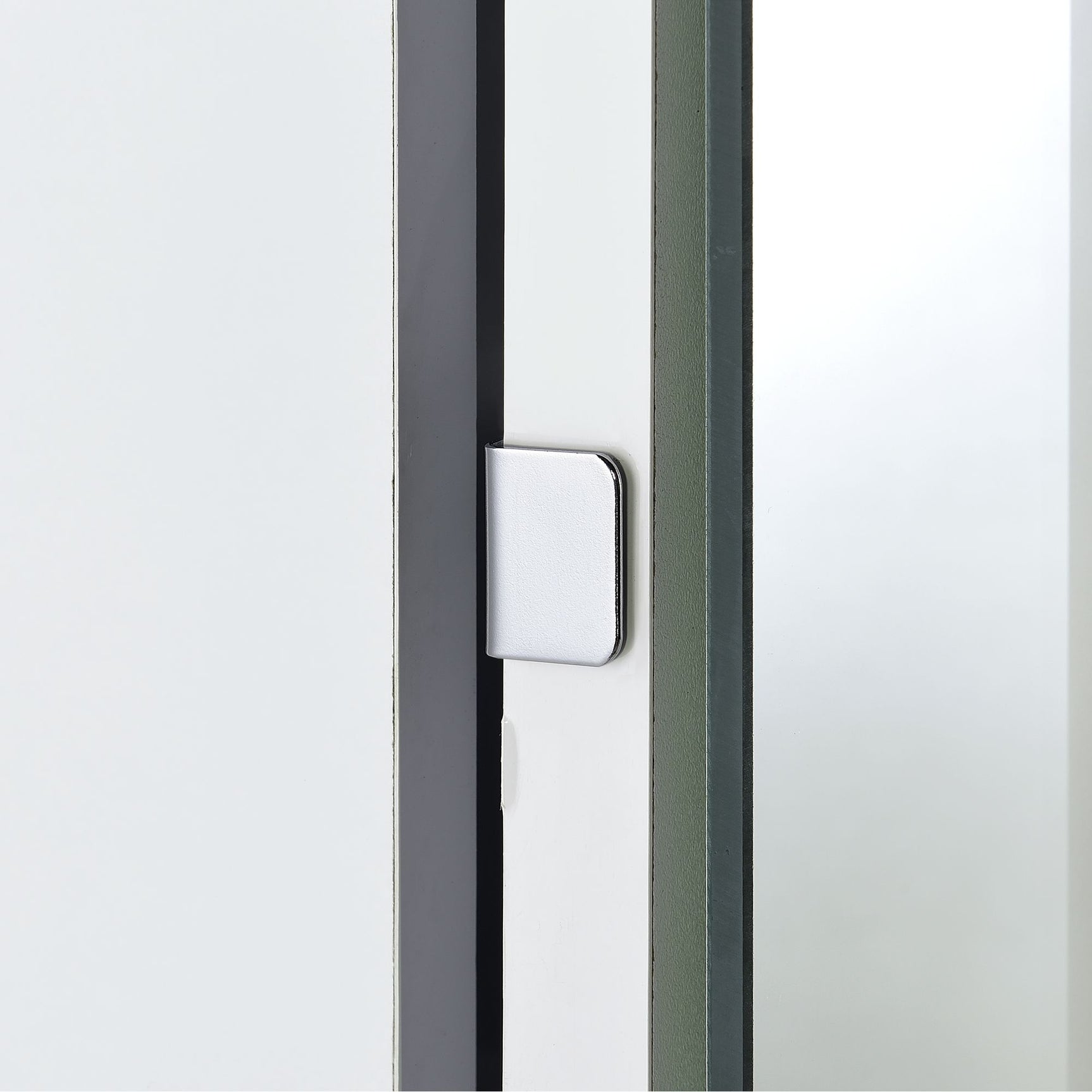 Vancouver Floor Mirror With Storage in White - Tampa Furniture Outlet