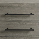 Versailles Contemporary 3-Drawer Nightstand in Grey