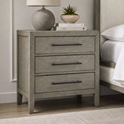Versailles Contemporary 3-Drawer Nightstand in Grey – SKU B-3690-3-NS | Elements