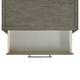 Versailles Contemporary 3-Drawer Nightstand in Grey