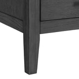 Versailles Contemporary 3-Drawer Nightstand in Black - Tampa Furniture Outlet