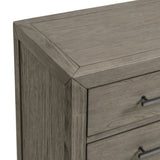 Versailles Contemporary 3-Drawer Nightstand in Grey - Tampa Furniture Outlet