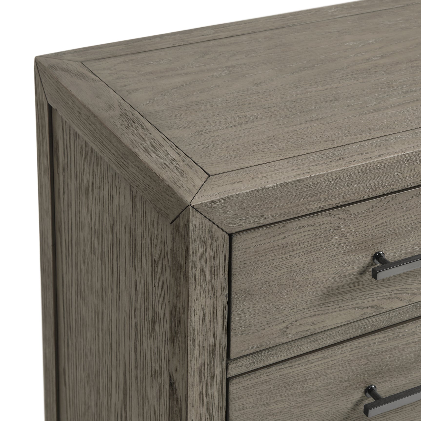Versailles Contemporary 3-Drawer Nightstand in Grey - Tampa Furniture Outlet