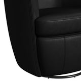 Vito Swivel Chair in Pebble Black - Tampa Furniture Outlet