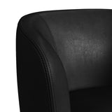 Vito Swivel Chair in Pebble Black - Tampa Furniture Outlet