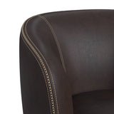 Vito Swivel Chair in Pebble Brown - Tampa Furniture Outlet