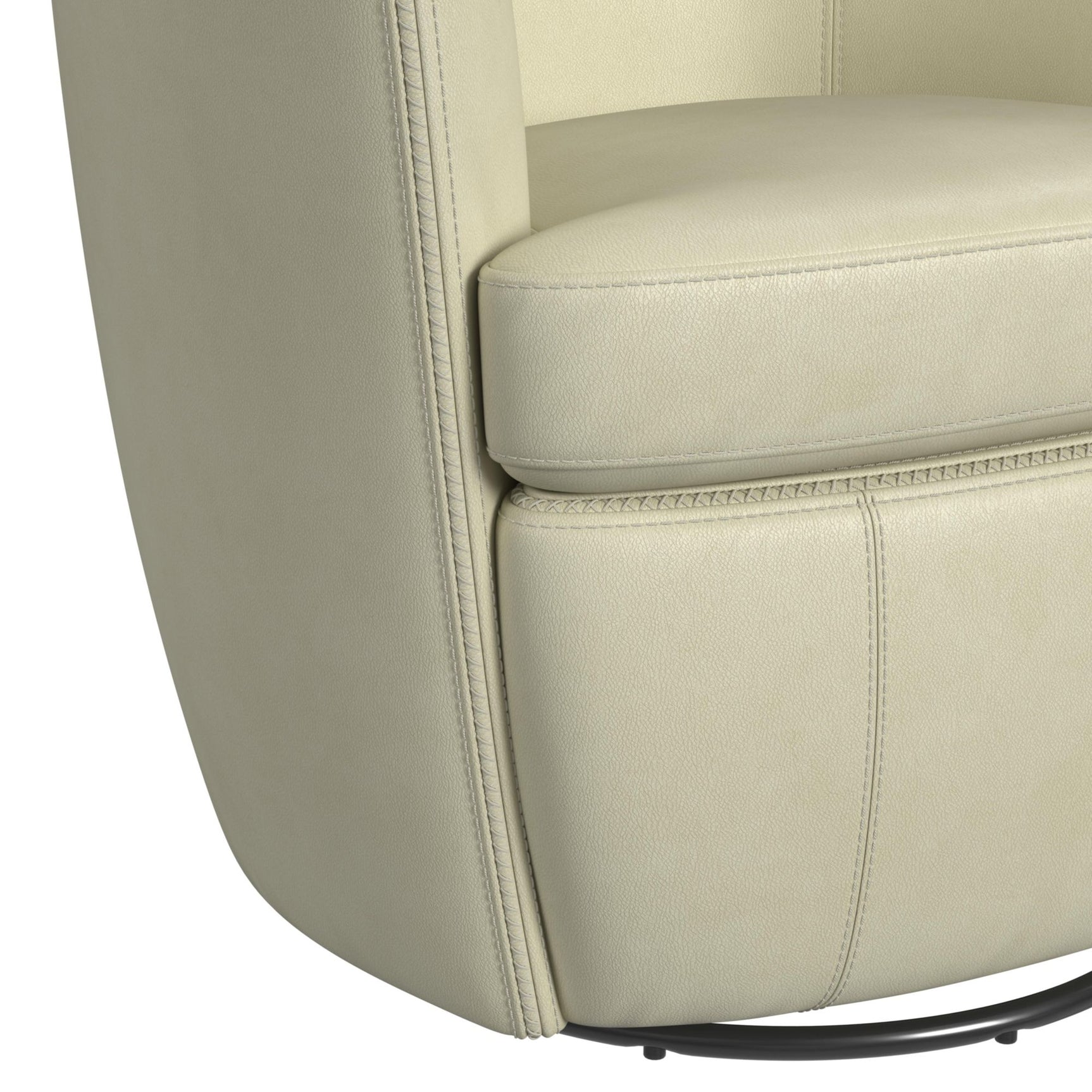 Vito Swivel Chair in Pebble Cream - Tampa Furniture Outlet