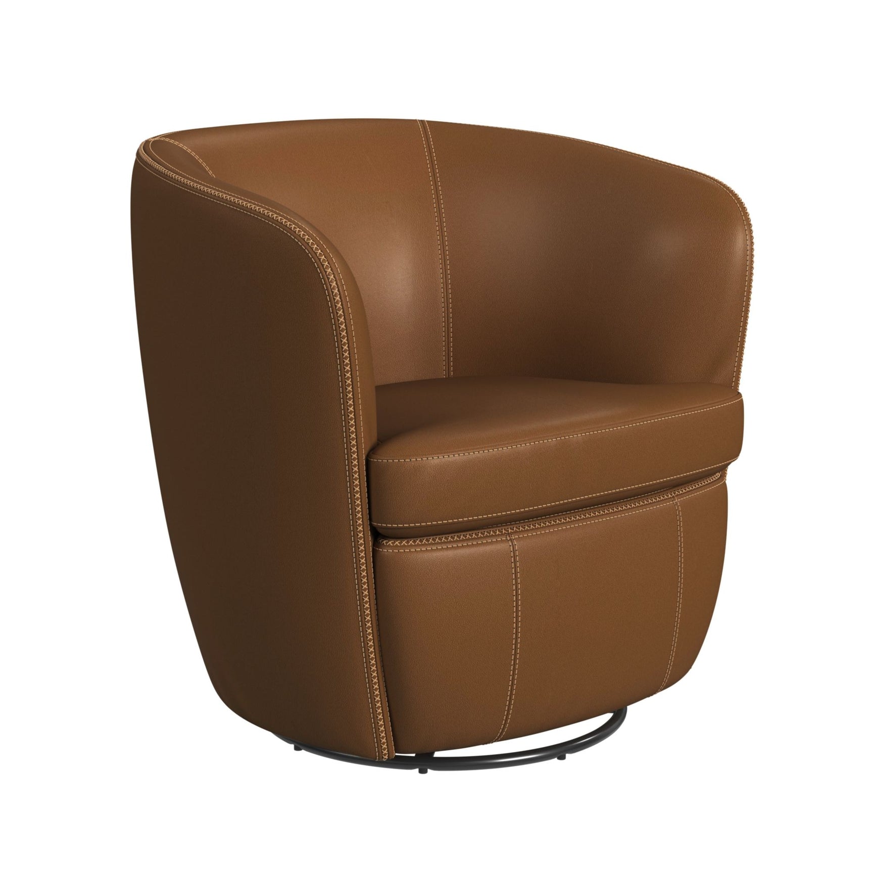 Vito Swivel Chair in Pebble Tan - Tampa Furniture Outlet