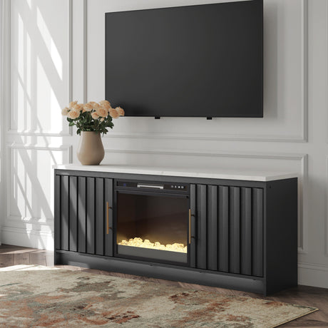 Tampa Furniture Outlet - Ashley Furniture - Cadmori 63" TV Stand with Electric Fireplace - 63" TV Stand with Electric Fireplace - W2616W1