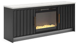 Cadmori 63" TV Stand with Electric Fireplace - Tampa Furniture Outlet
