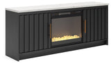 Cadmori 63" TV Stand with Electric Fireplace - Tampa Furniture Outlet