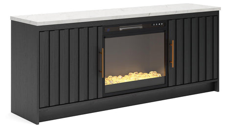 Cadmori 63" TV Stand with Electric Fireplace - Tampa Furniture Outlet