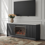 Tampa Furniture Outlet - Ashley Furniture - Cadmori 63" TV Stand with Electric Fireplace - 63" TV Stand with Electric Fireplace - W2616W2