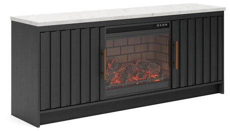 Cadmori 63" TV Stand with Electric Fireplace - Tampa Furniture Outlet