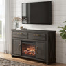 Tampa Furniture Outlet - Ashley Furniture - Brazen Valley 60" TV Stand with Electric Fireplace - 60" TV Stand with Electric Fireplace - W2648W4