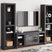 Tampa Furniture Outlet - Ashley Furniture - Cayberry 3-Piece Entertainment Center with Electric Fireplace - 3-Piece Entertainment Center with Electric Fireplace / Black - W2721W2
