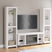 Tampa Furniture Outlet - Ashley Furniture - Brollevi Entertainment Center - 3-Piece Entertainment Center / White - W2722W1