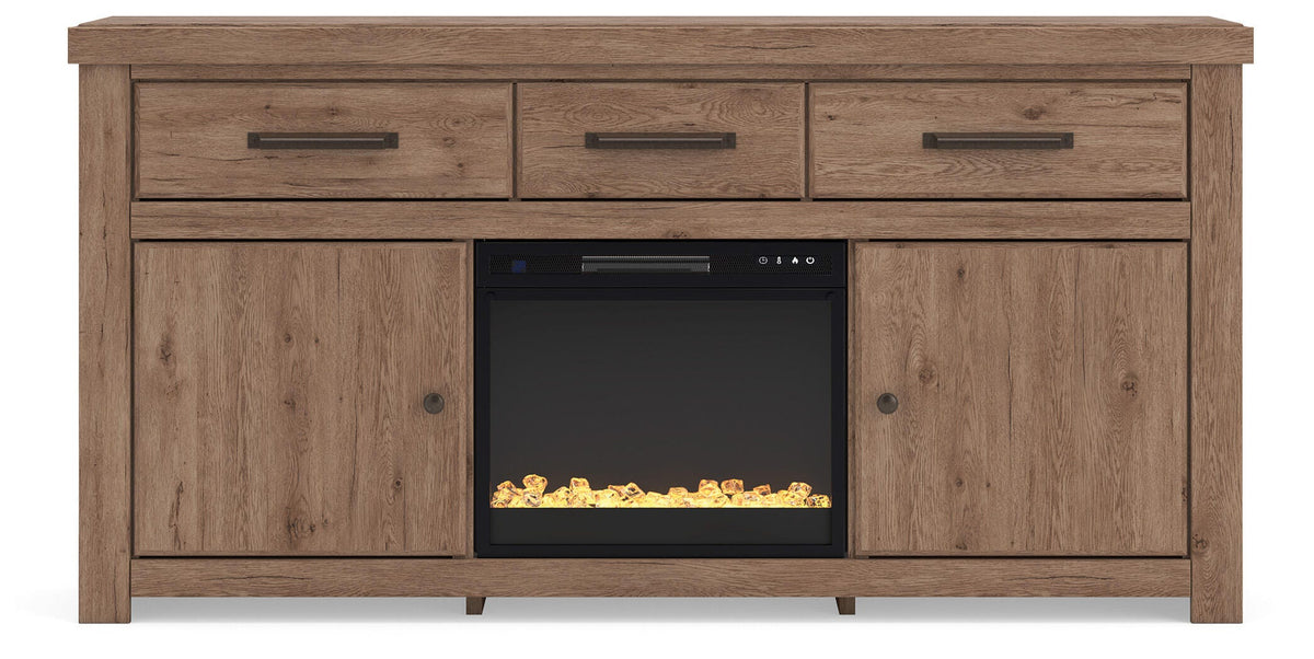 Garistyn 73" TV Stand with Electric Fireplace