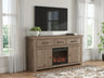 Tampa Furniture Outlet - Ashley Furniture - Garistyn 73" TV Stand with Electric Fireplace - 73" TV Stand with Electric Fireplace - W2844W3