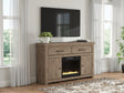 Tampa Furniture Outlet - Ashley Furniture - Garistyn 62" TV Stand with Electric Fireplace - 62" TV Stand with Electric Fireplace - W2844W5