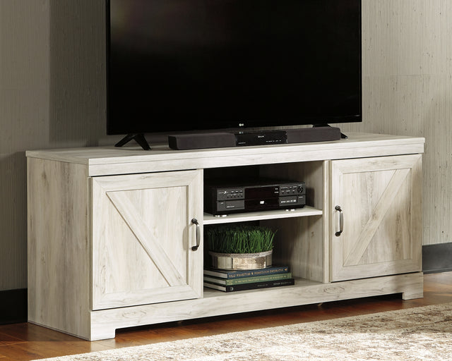 Tampa Furniture Outlet - Ashley Furniture - Bellaby TV Stand - 63" / Whitewash - W331-68