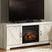 Tampa Furniture Outlet - Ashley Furniture - Bellaby 63" TV Stand with Electric Fireplace - 63" TV Stand with Electric Fireplace / Whitewash - W331W9