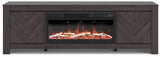 Cayboni 71" TV Stand with Electric Fireplace