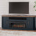 Tampa Furniture Outlet - Ashley Furniture - Landocken 83" TV Stand - 83" / Brown/Blue - W402-68