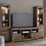 Tampa Furniture Outlet - Ashley Furniture - Trinell 3-Piece Entertainment Center - 3-Piece Entertainment Center / Brown - W446W18